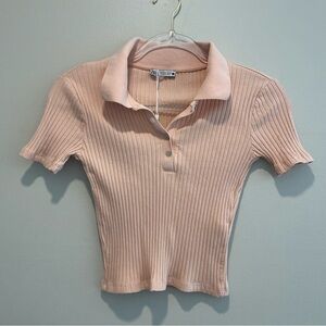 NWOT. Zara polo top Size S